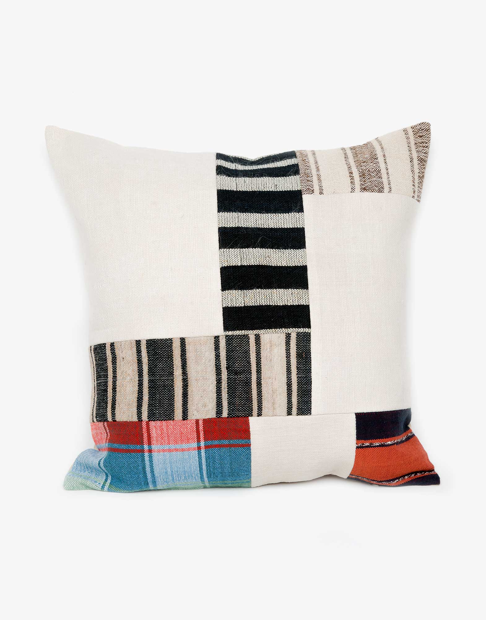 Handwoven Vintage Kilim Patchwork Pillow