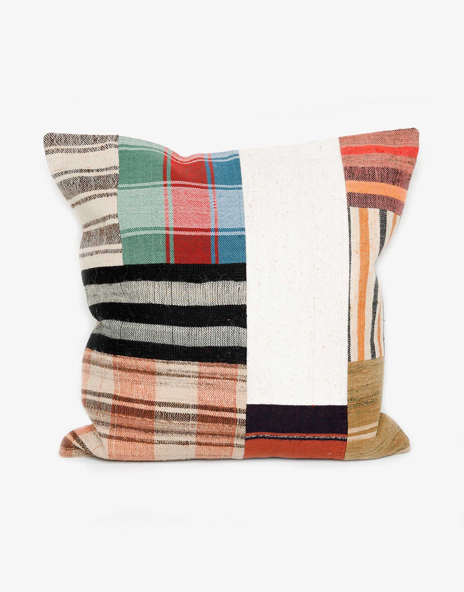 Handwoven Vintage Kilim Patchwork Pillow