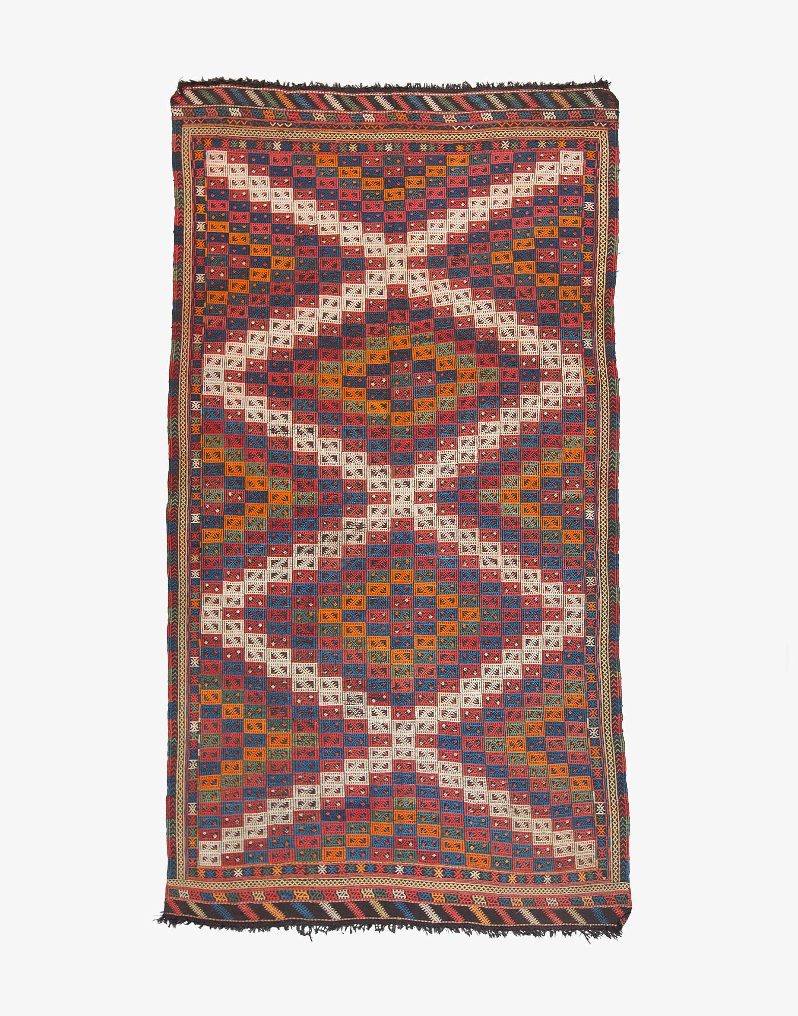 Bergama Cicim Embroidered Kilim