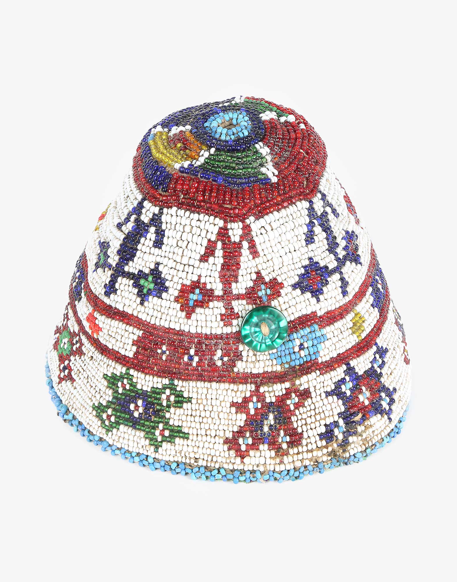 Vintage Beaded Uzbek Headwear