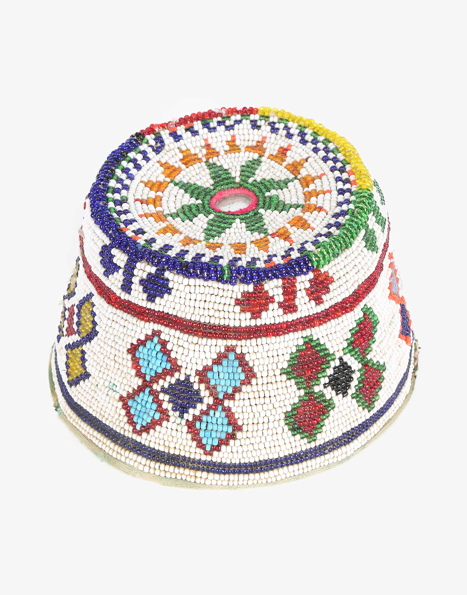 Vintage Beaded Uzbek Headwear