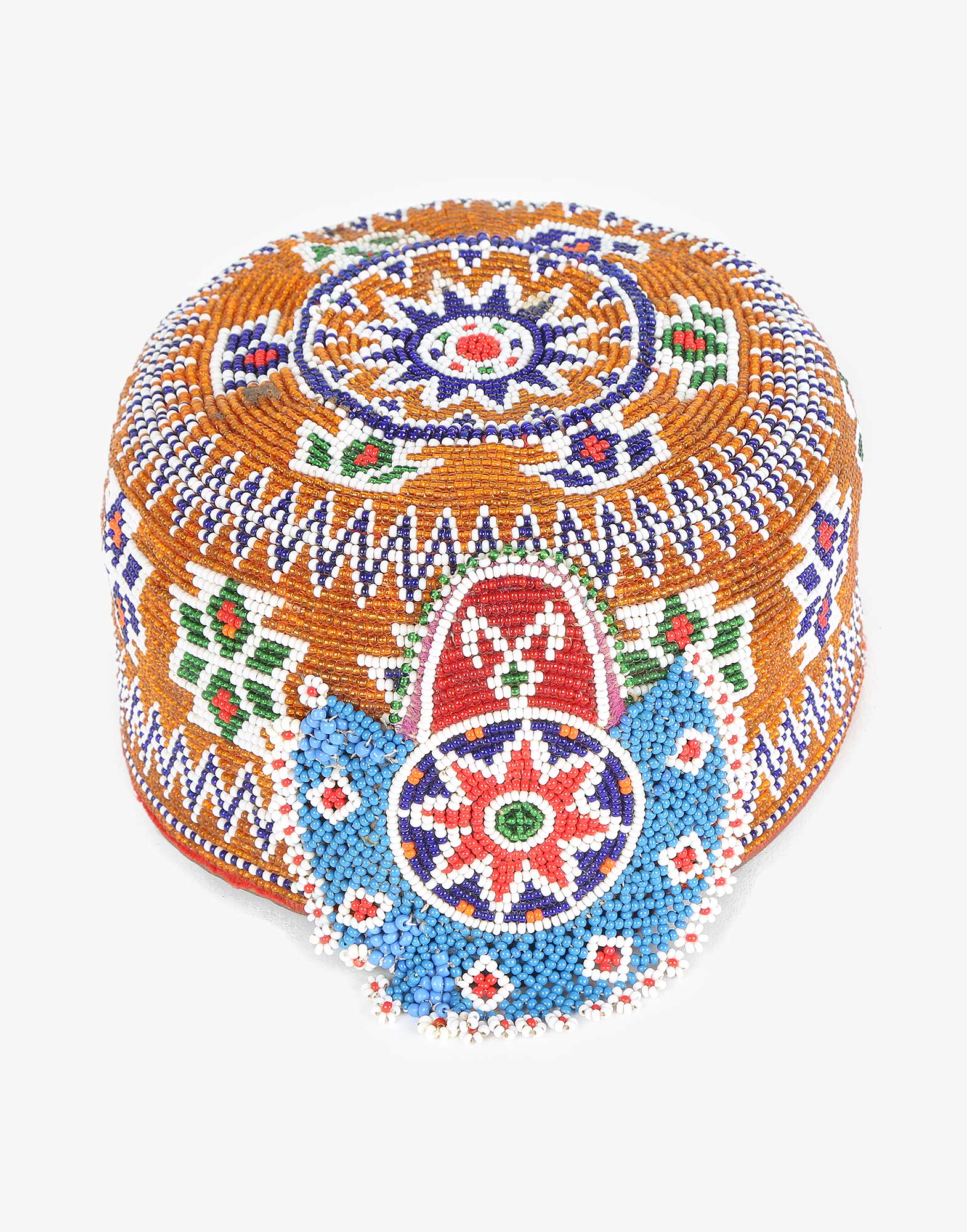 Vintage Beaded Uzbek Headwear