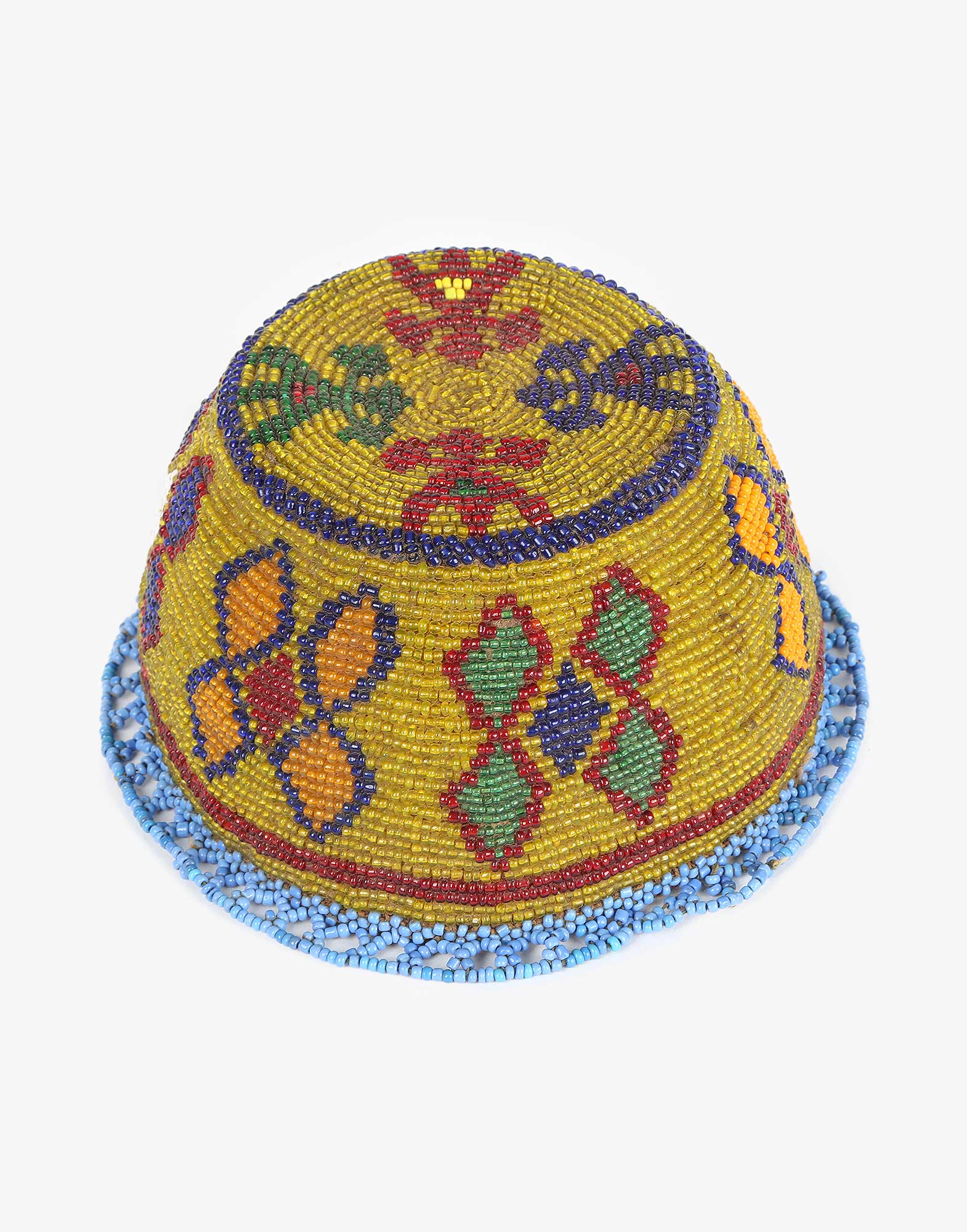 Vintage Beaded Uzbek Headwear