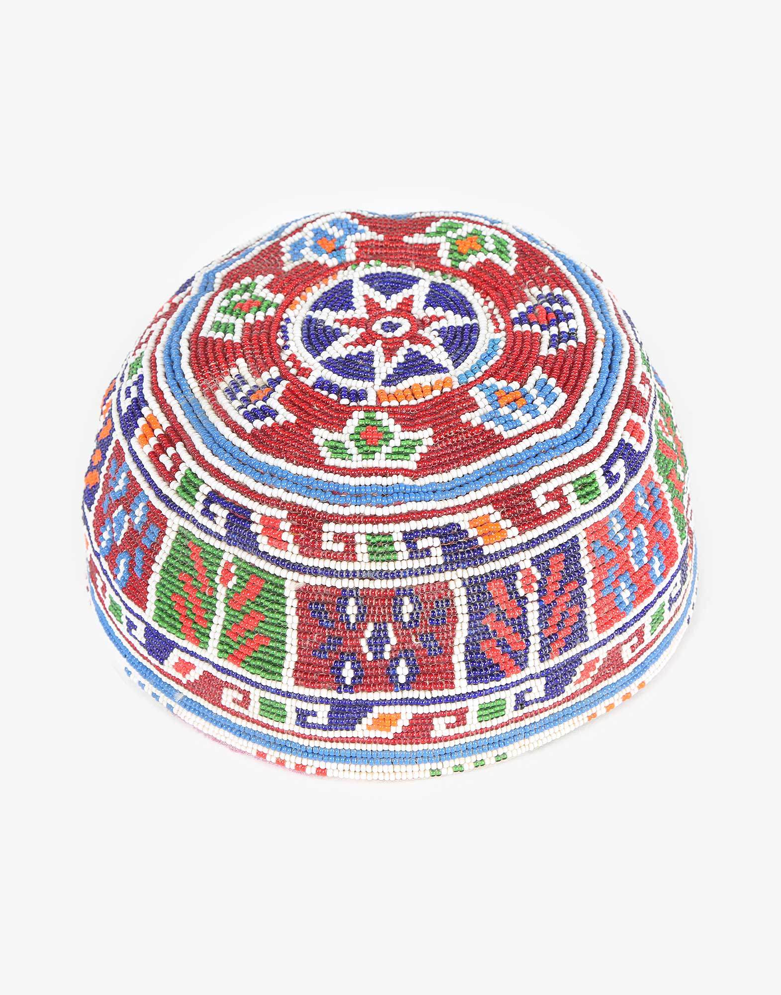 Vintage Beaded Uzbek Headwear