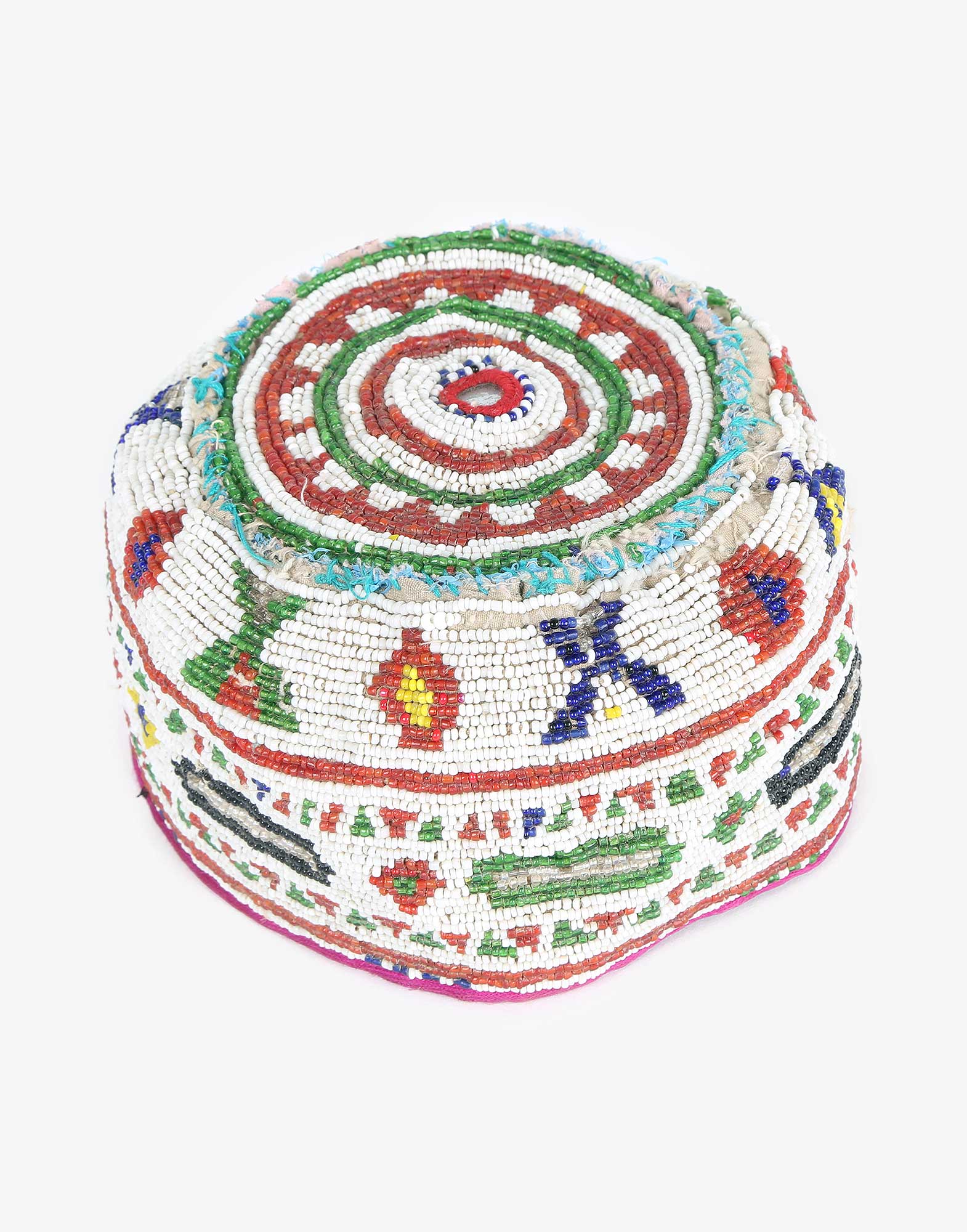 Vintage Beaded Uzbek Headwear