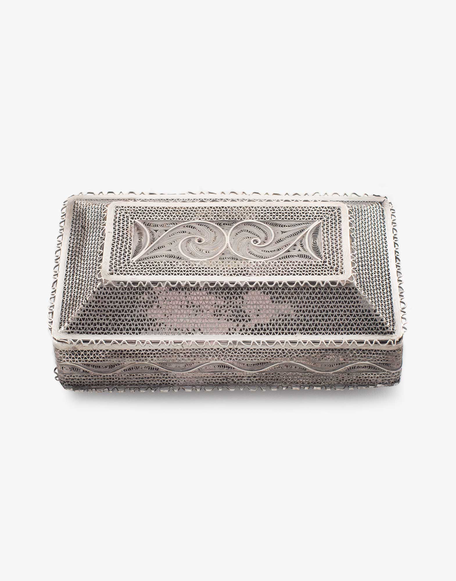 Traditional Silver Cigarette Box
