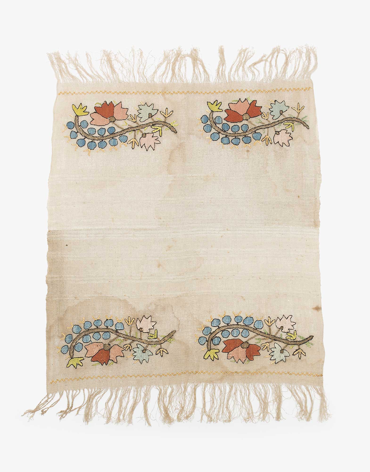 Ottoman Embroidered Makrama Hand Towel