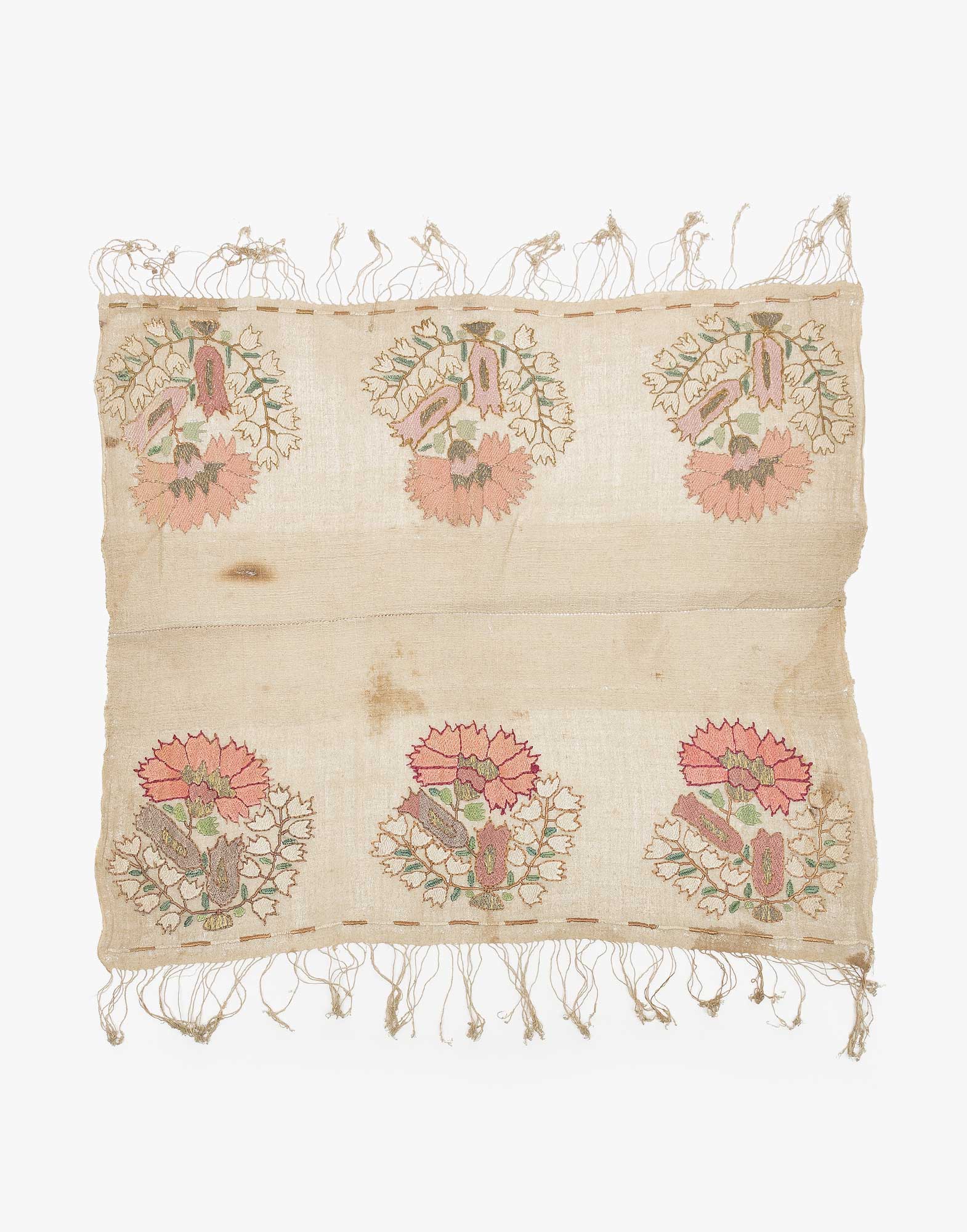 Ottoman Embroidered Makrama Hand Towel