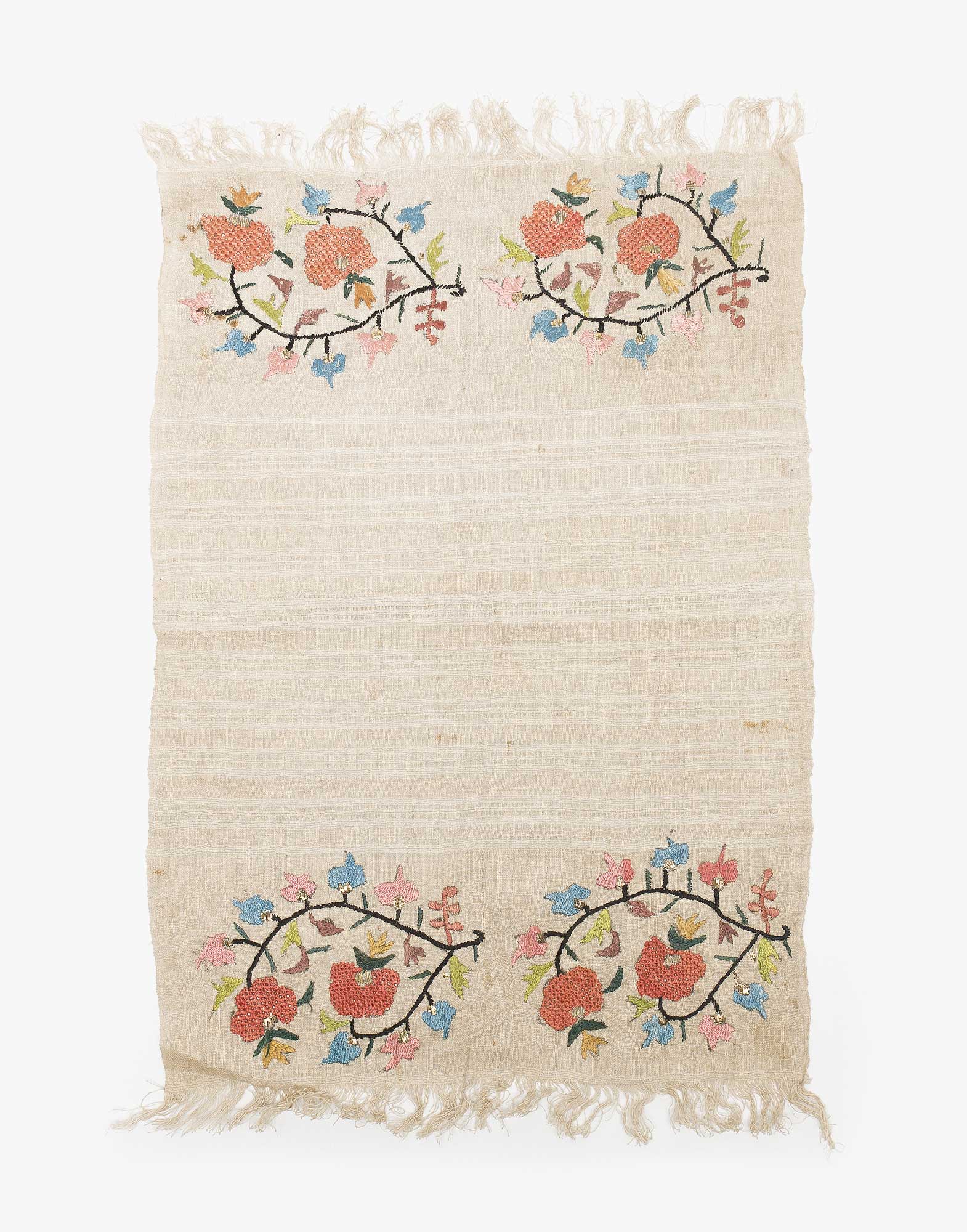 Ottoman Embroidered Makrama Hand Towel