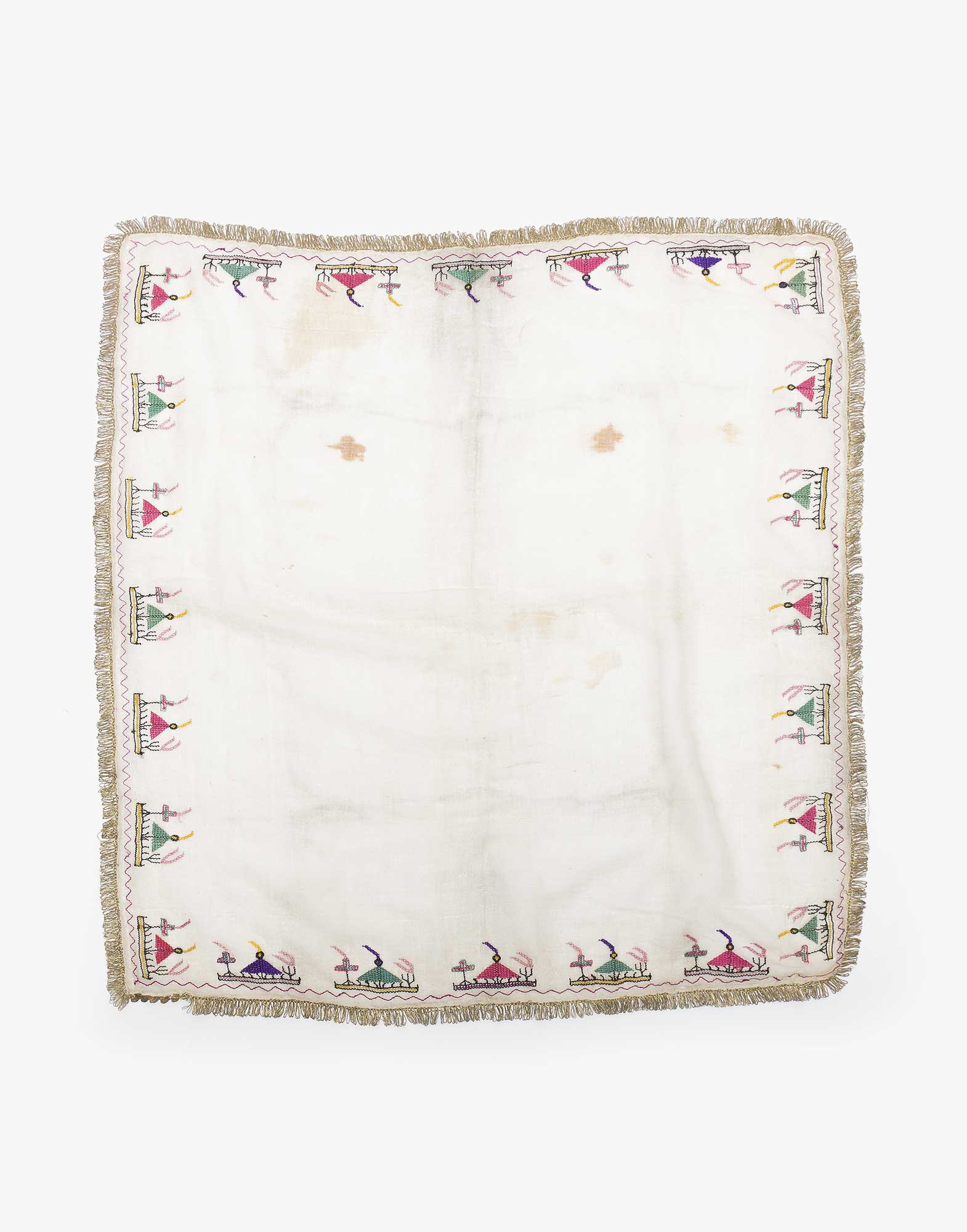 Ottoman Embroidered Makrama Hand Towel