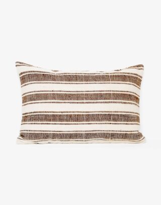 Handwoven Vintage Kilim and Ikat Patchwork Pillow