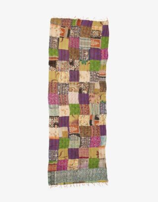 Vintage Colorful West Bengal Kantha Embroidery