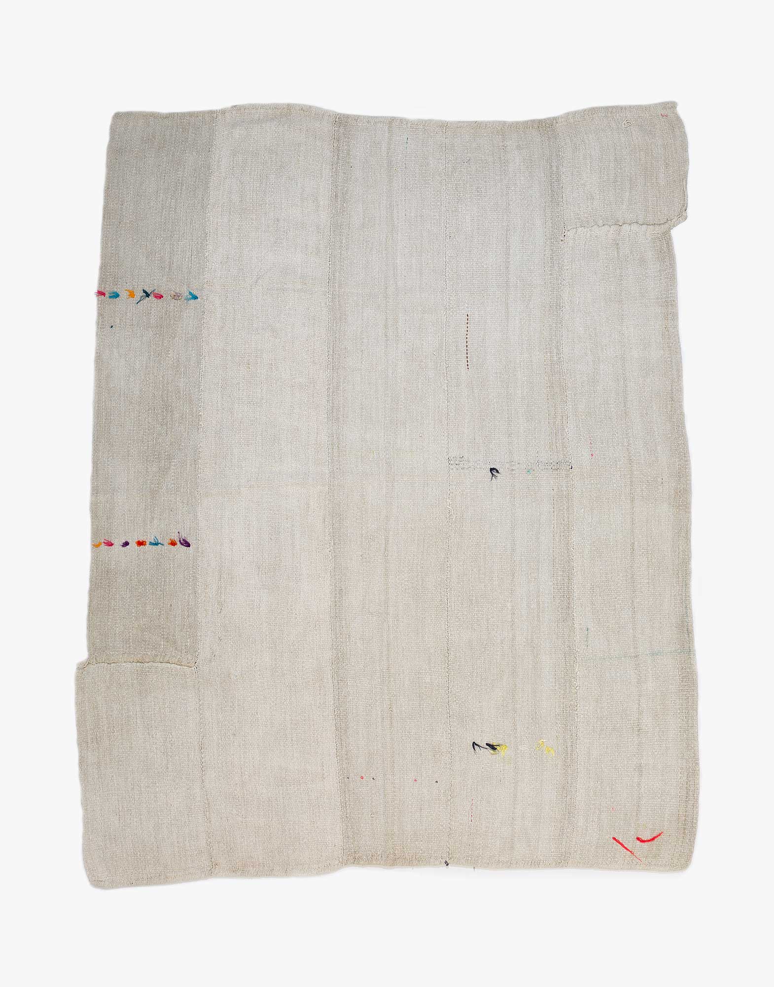 Vintage Turkish Hemp Flatweave Kilim Rug